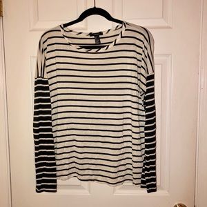 FOREVER 21 B&W LONG SLEEVE TEE!!!! ONLY $15!!!